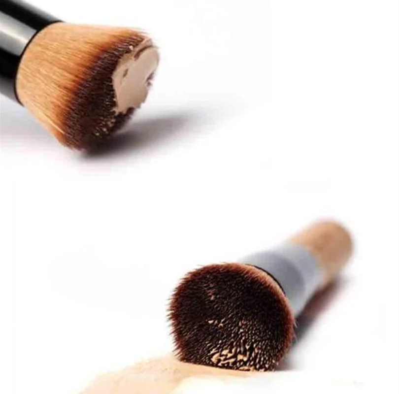 1Pc Multifunction Flat Oblique Head Makeup Brushes Liquid Foundation Beauty Brush Facial Brush Cosmetic Makeup Powder Puff Tools