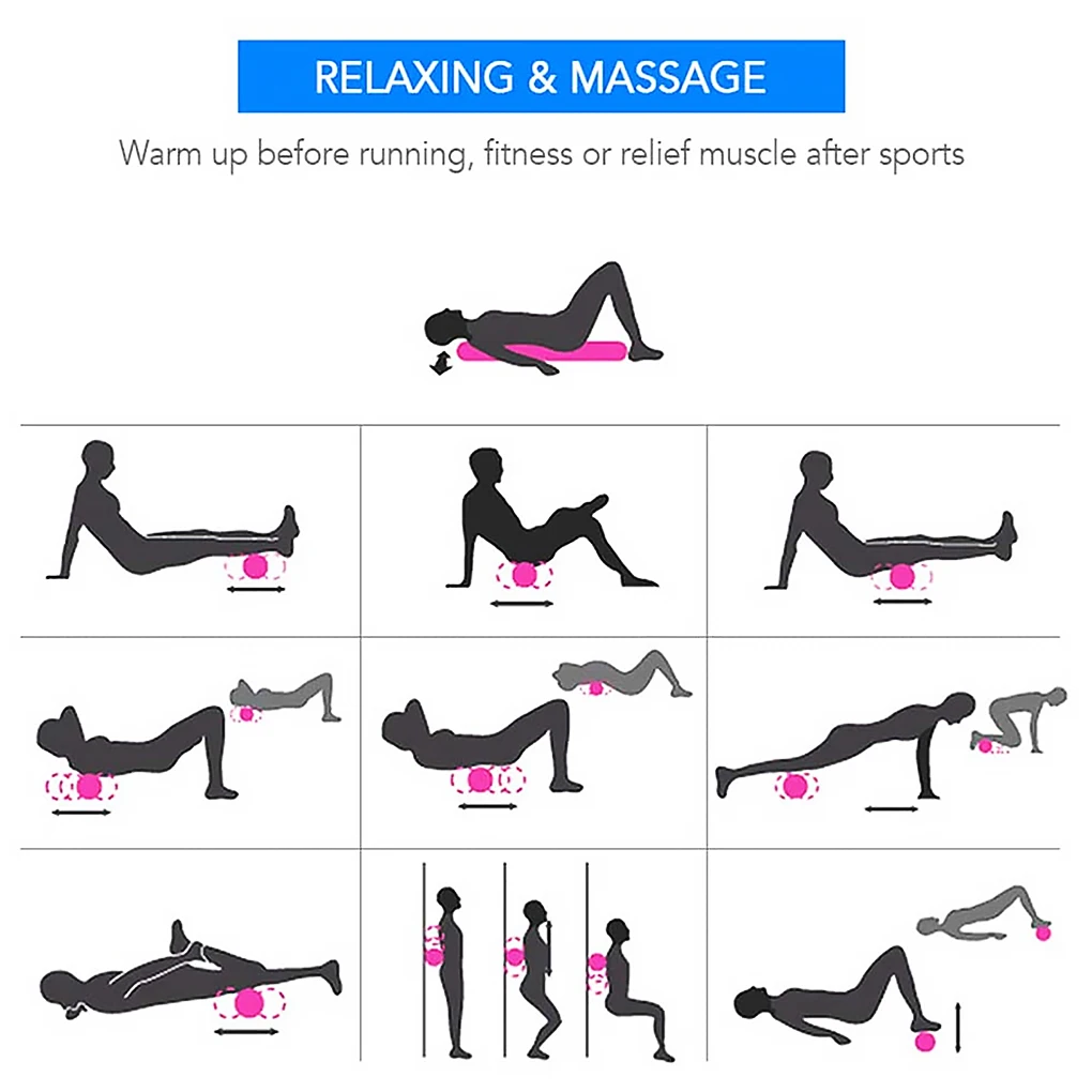 Блок для йоги домашний тренажерный зал фитнес-массаж релакс вспененный