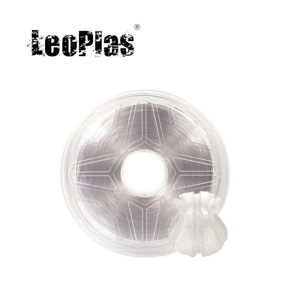 LeoPlas 1 кг 75 мм прозрачный натуральный PLA нить для 3D принтера расходные материалы