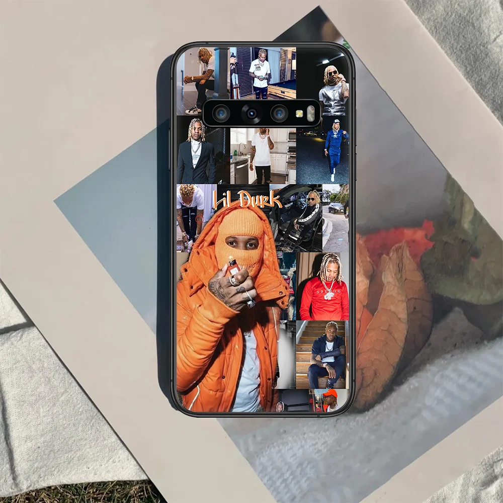 

rap Lil Durk Phone Case Cover Hull For Samsung Galaxy S 7 8 9 10 e 20 FE edge uitra plus Note 9 10 20 black Funda Fashion Shell