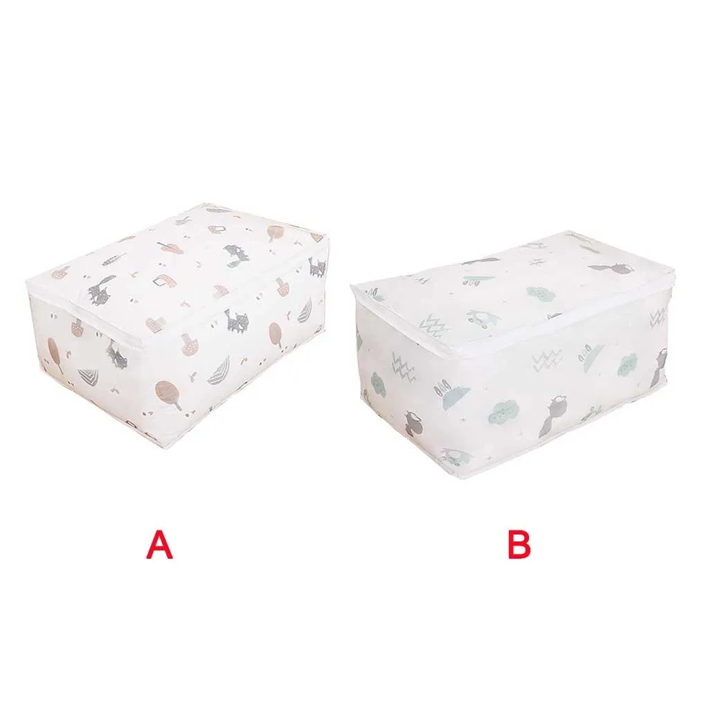 

Hot Sale Foldable Quilt Storage Bag Feather Print Home Clothes Quilt Pillow Blanket Storage Bag Travel Luggage Organizer Bag#632