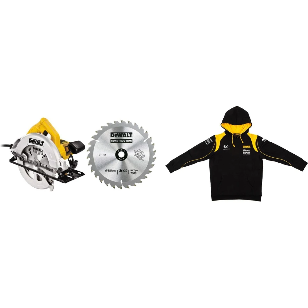 Набор: Пила циркулярная DEWALT DWE560B KS + Диск в подарок+Толстовка DEWALT|Электрические