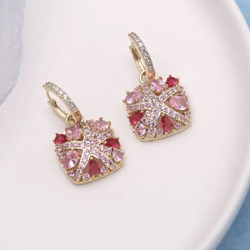 Новые модные ювелирные украшения SWOUR Разноцветные серьги-кольца Huggie с