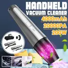 Беспроводной автомобильный мини-пылесос, портативный пылесос для дома и автомобиля, 200 Вт, 20000 па, мощный ручной циклонный пылесос
