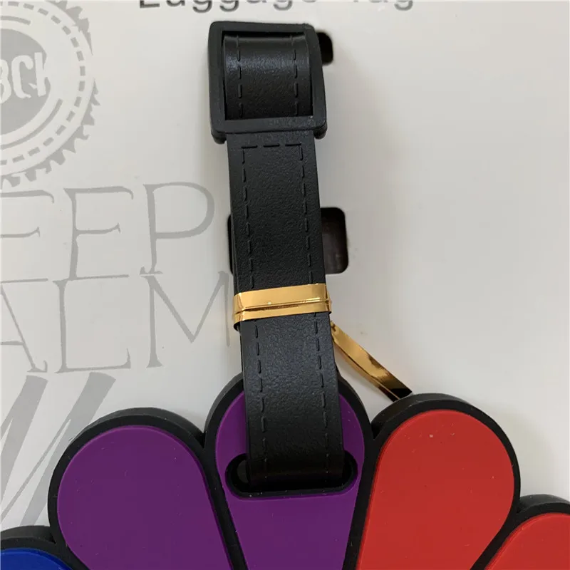 Подсолнухи версии Q бирка для багажа подвески из ПВХ портативная путешествий