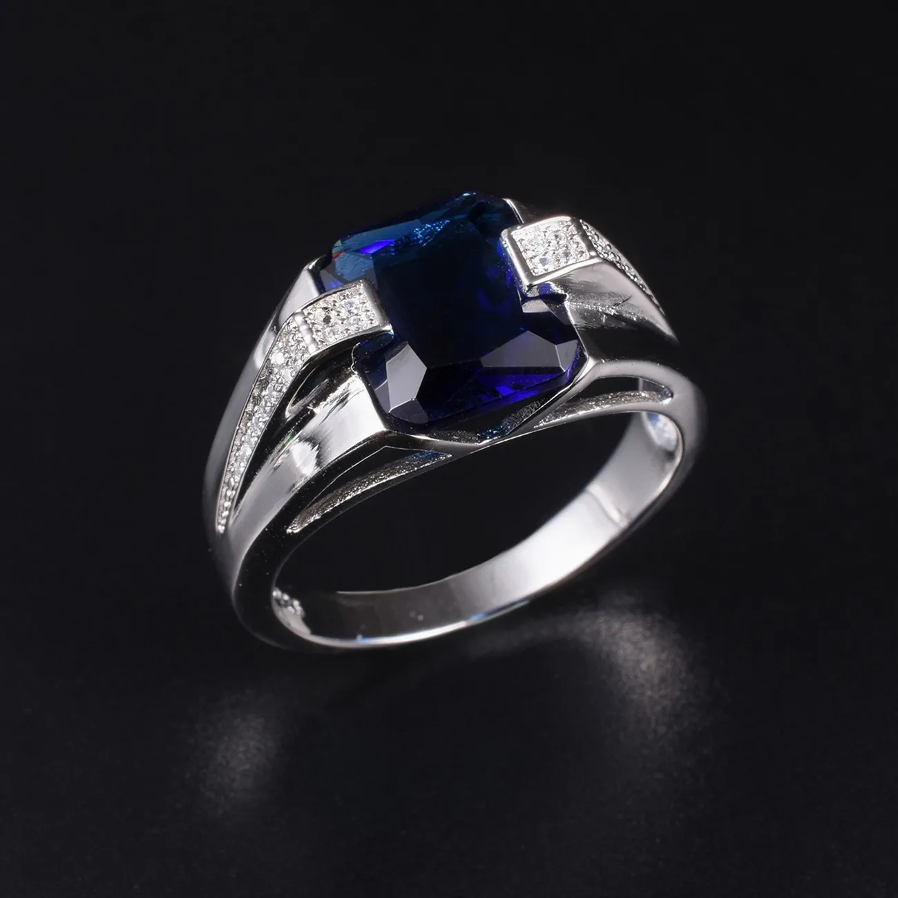 Choucong ювелирные изделия Размеры 8/9/10/11 Винтаж атмосферу 15ct круглый 5a камень циркон 18KT желтого золота обручальное кольцо для Для мужчин - Цвет основного камня: E