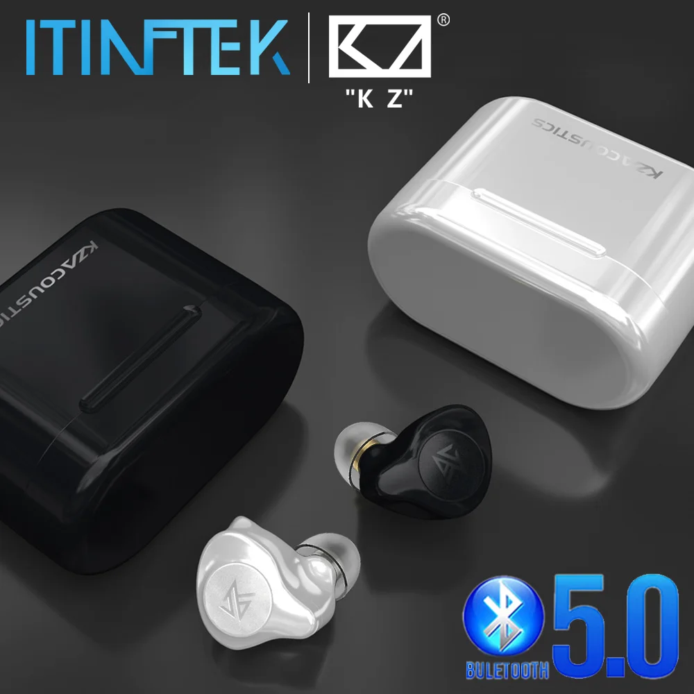 Беспроводные Игровые наушники KZ S2 TWS с сенсорным управлением Bluetooth 5 0 AAC поддержка