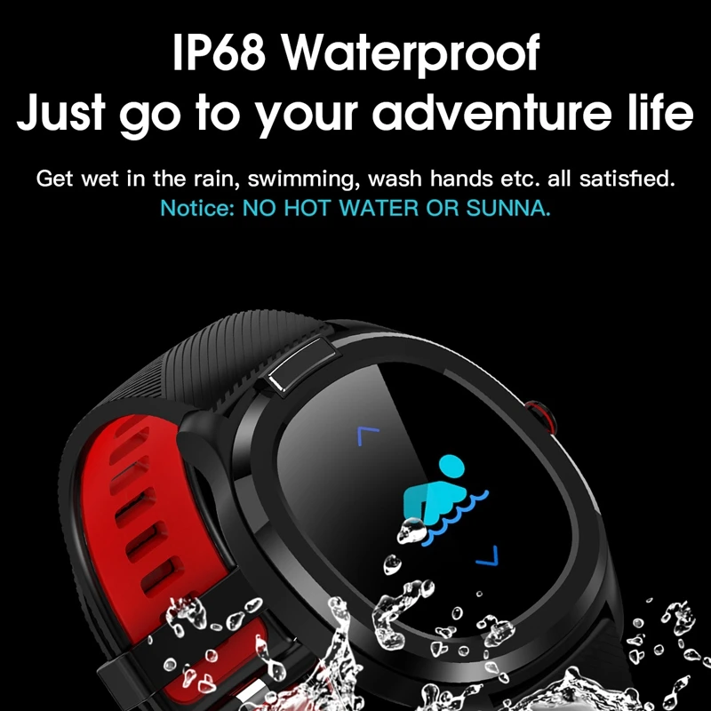 

Body Temperature Monitoring Smart Watch T01 ECG Multi-Sports Mode Heart Rate Monitor IP68 Waterproof Wristband