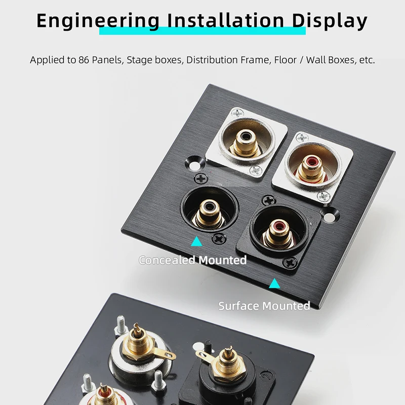 AVSSZ Золотые RCA адаптеры, разъем для звука с лотосом, разъем для пайки, разъем для панели шасси от Neutriks YONGSHENG.