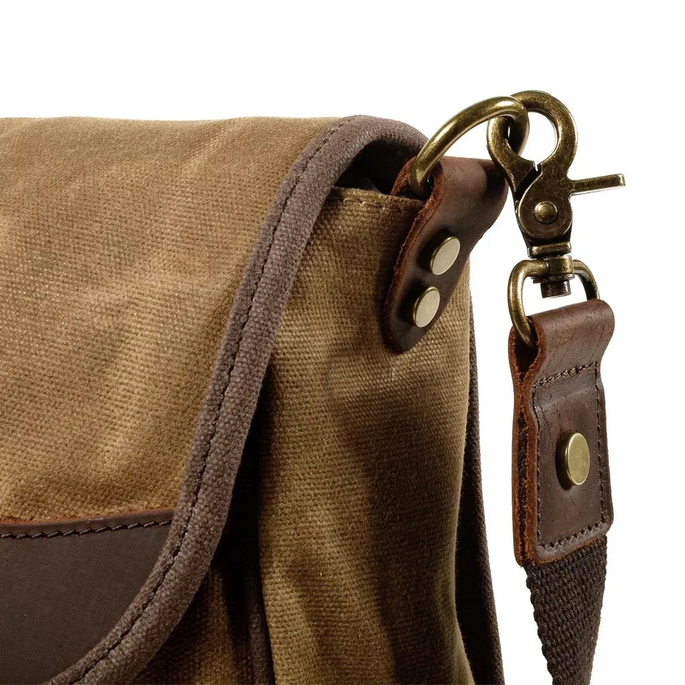 

Camera Bag Waterproof Leather Men's Shoulder Bags Vintage Canvas Men Messenger BagTide Schoolbag Crossbody Laptop Saddle Bag