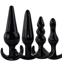 4pcs set anal plug beads g spot massager vaginal anal butt plug dildo intimate sex toys for woman men anal dilator toys for gay