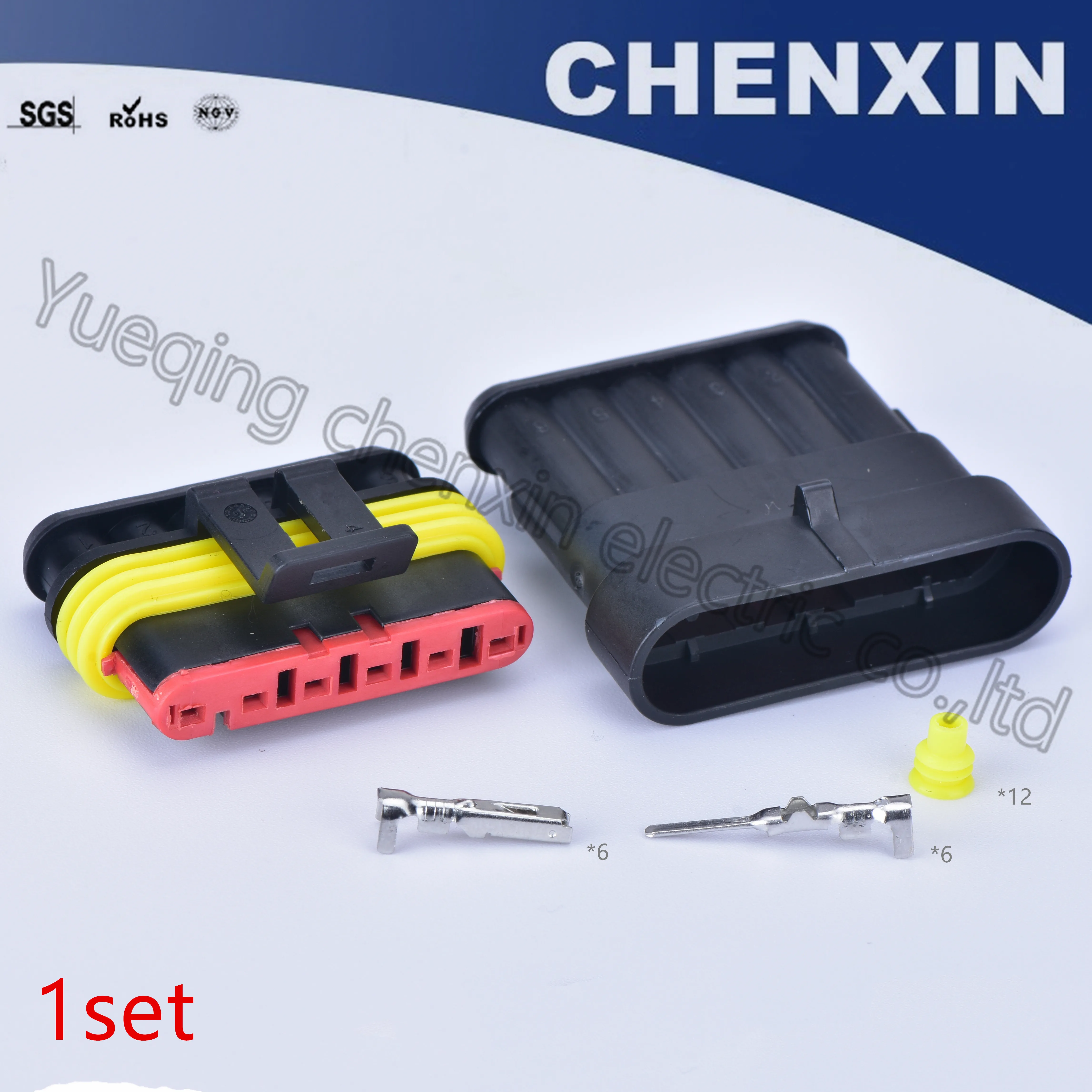 

TES 6 отверстие в автомобиле водонепроницаемые Автомобильные Разъемы 6 штырьков с клеммой и водонепроницаемой вилкой 282090-1 282108-1