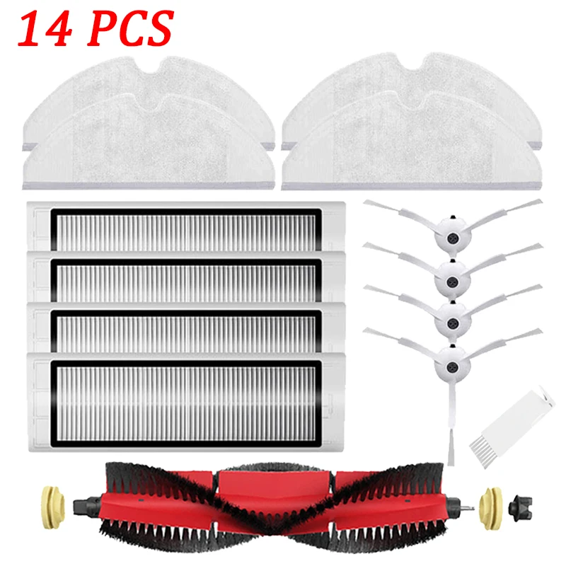 Съемная основная роликовая щетка для робота пылесоса фильтр НЕРА боковая