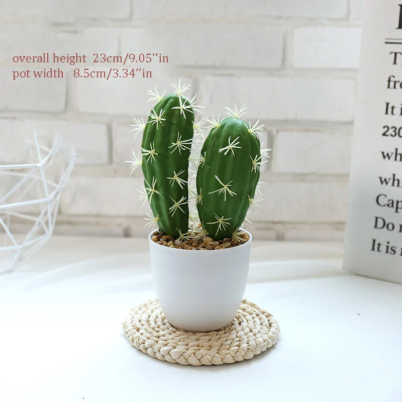 Декоративный кактус искусственные растения зелень в горшке для вечевечерние