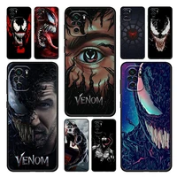avengers marvel villain venom for xiaomi redmi note 10 9 pro max 10t 9t 9s 8t 10 9 8 7 6 5 pro 4x soft black phone case