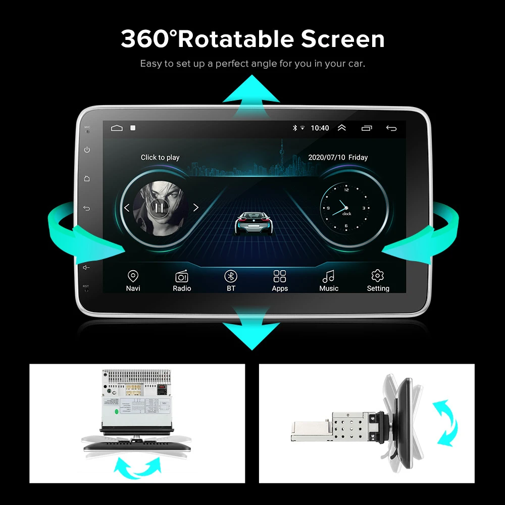 

Universal BT MP5 1 Din Car Multimedia Player 10inch Touch Screen Autoradio Stereo Video GPS WiFi Auto Radio Android Video Player