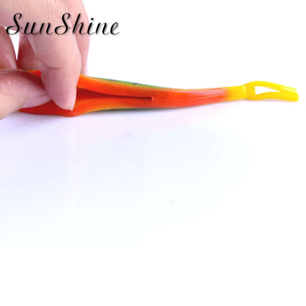 13 см рыболовная Мягкая приманка Супер Имитация Реалистичная для рыбалки живота