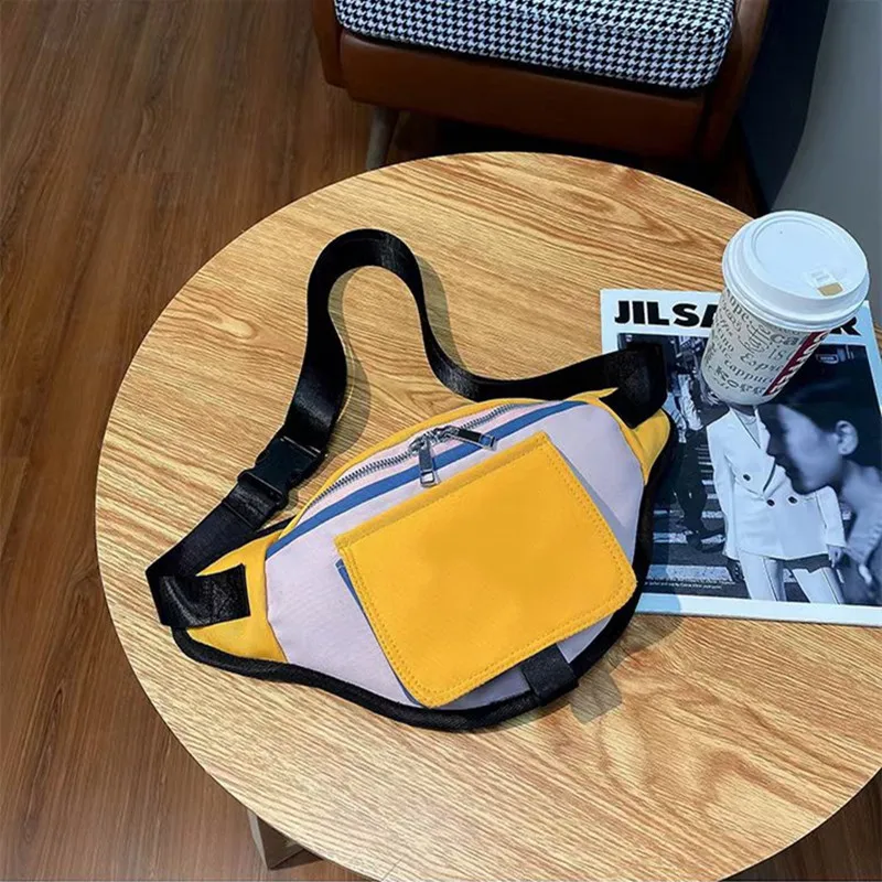 

New Waist Bag High Quality Canvas Waist Bag Ad Brand Waist Bag Unisex Leisure Street Waist Bag Waist Packs for Women and Men