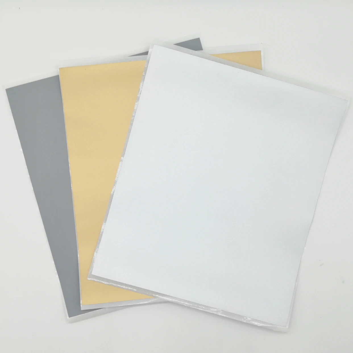 Прямоугольные полностью простые этикетки с защитой от царапин 20 шт. серебро