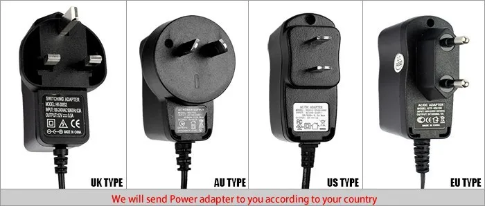 

AC 100-240v to DC 12v 1a power supply adapter for CCTV Camera System
