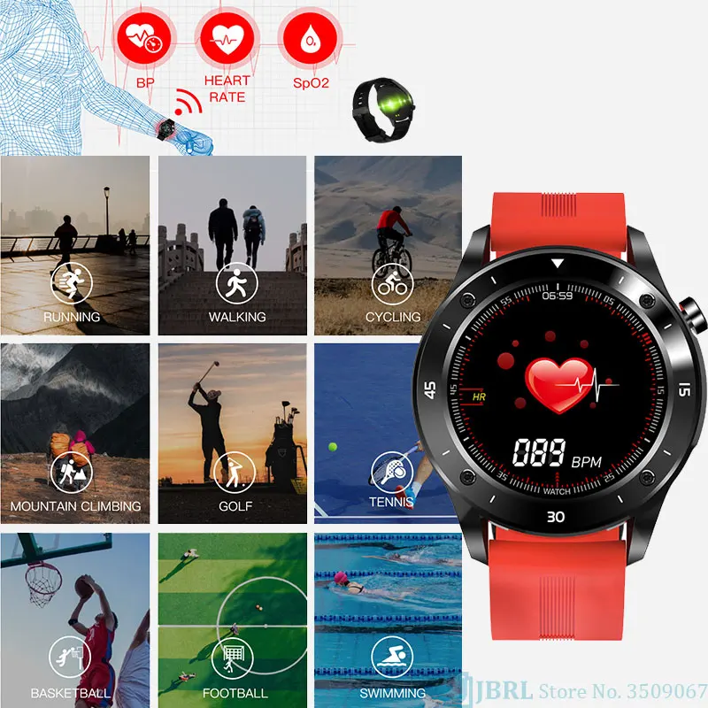 new sport smart watch men smartwatch electronics smart clock for android ios fitness tracker full touch round smart watch free global shipping