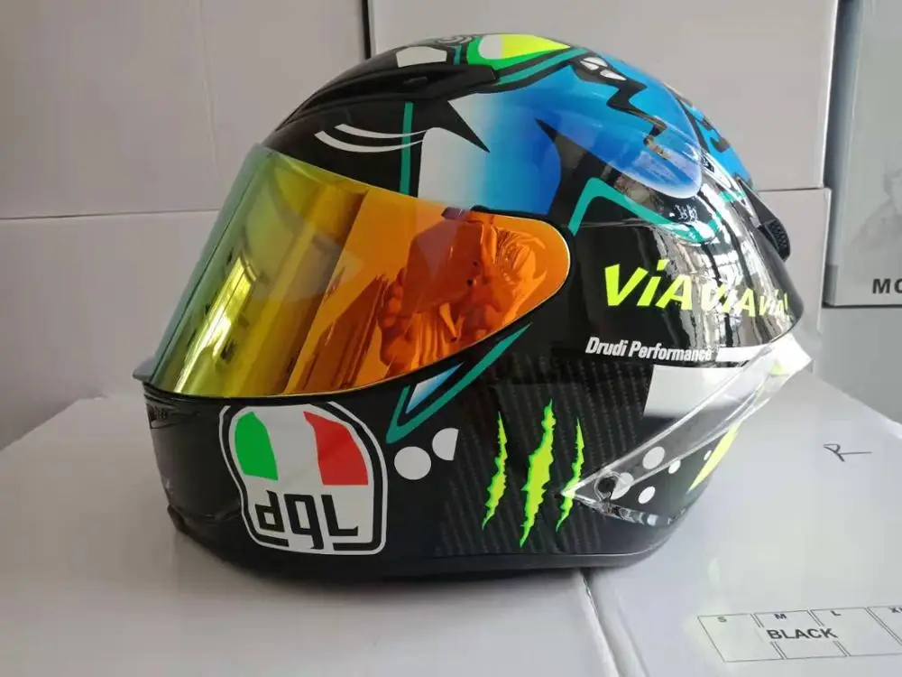Мотоциклетный шлем с хвостовым крылом, модный мотоциклетный шлем для мужчин и женщин, зимний теплый противоослепляющий гоночный шлем
