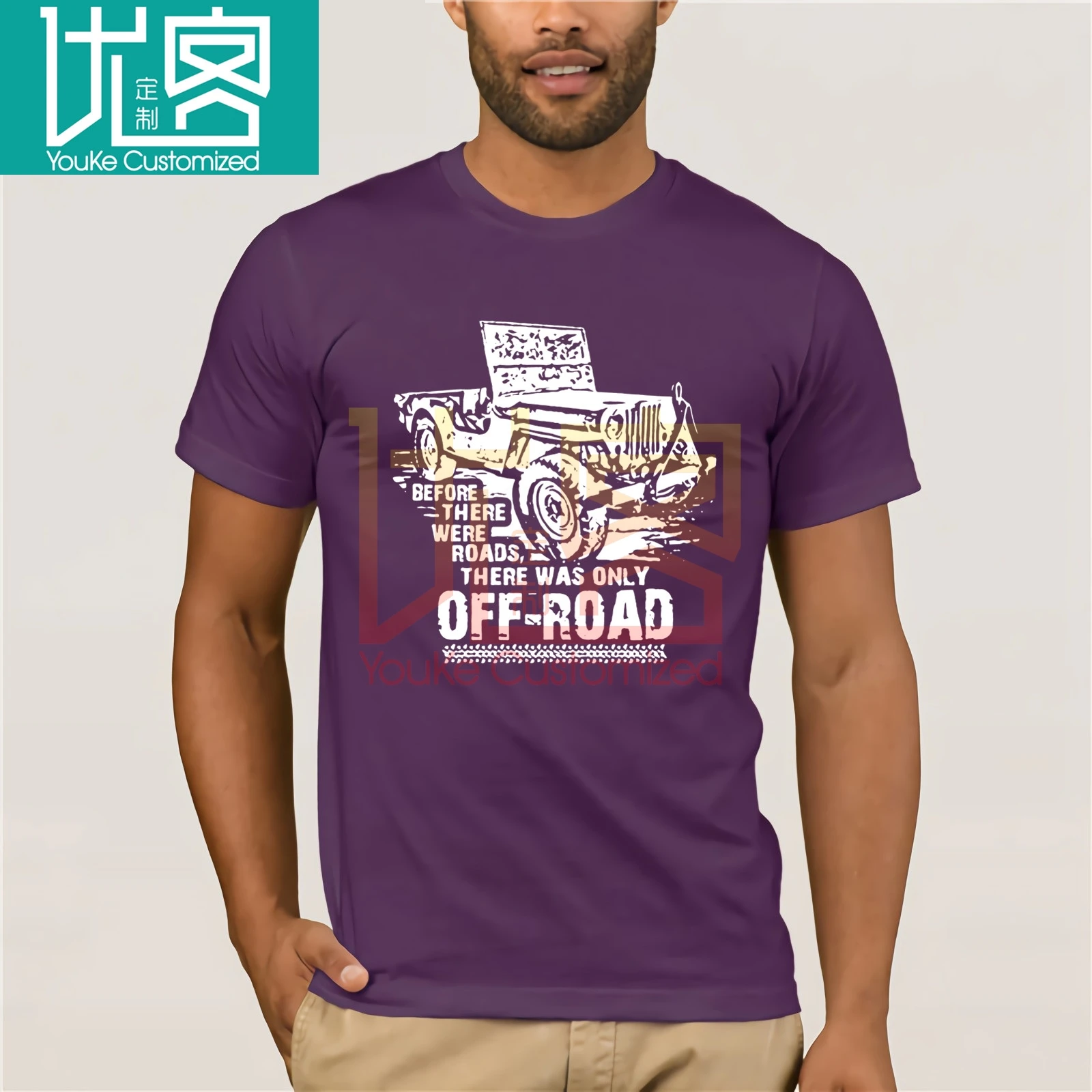 Adult Cheap China Clothing Jeeps T Shirt Men Best Car for Off Road T-shirt Creative designer t-shirt Short Sleeve Screw neck Tee | Мужская