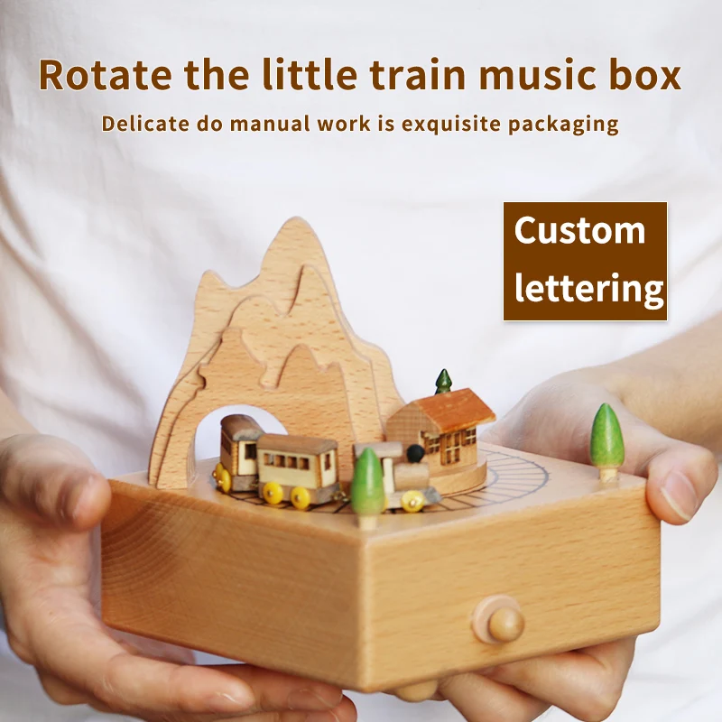 Merry go round музыкальная шкатулка украшение дома замок в небе детский подарок на день