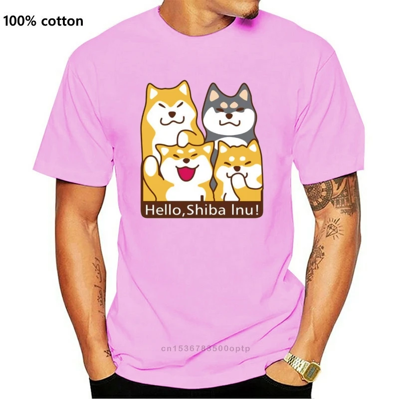 Мужская футболка Shiba Inu Doge Собака Хаски ситец s забавная новые футболки для