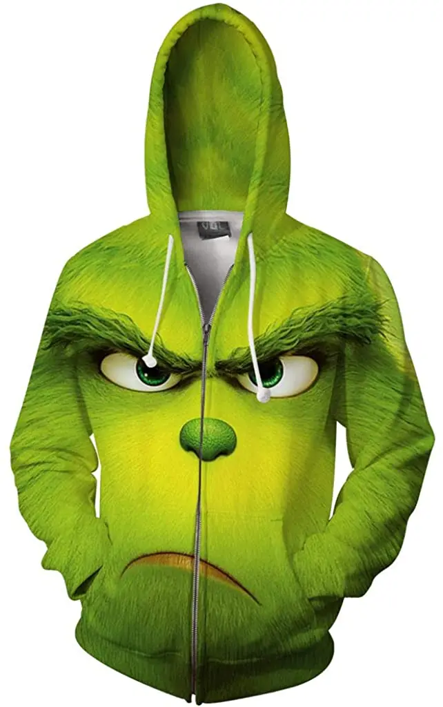 

3D стиль одежды Хэллоуин косплей молния толстовка с капюшоном/взрослый