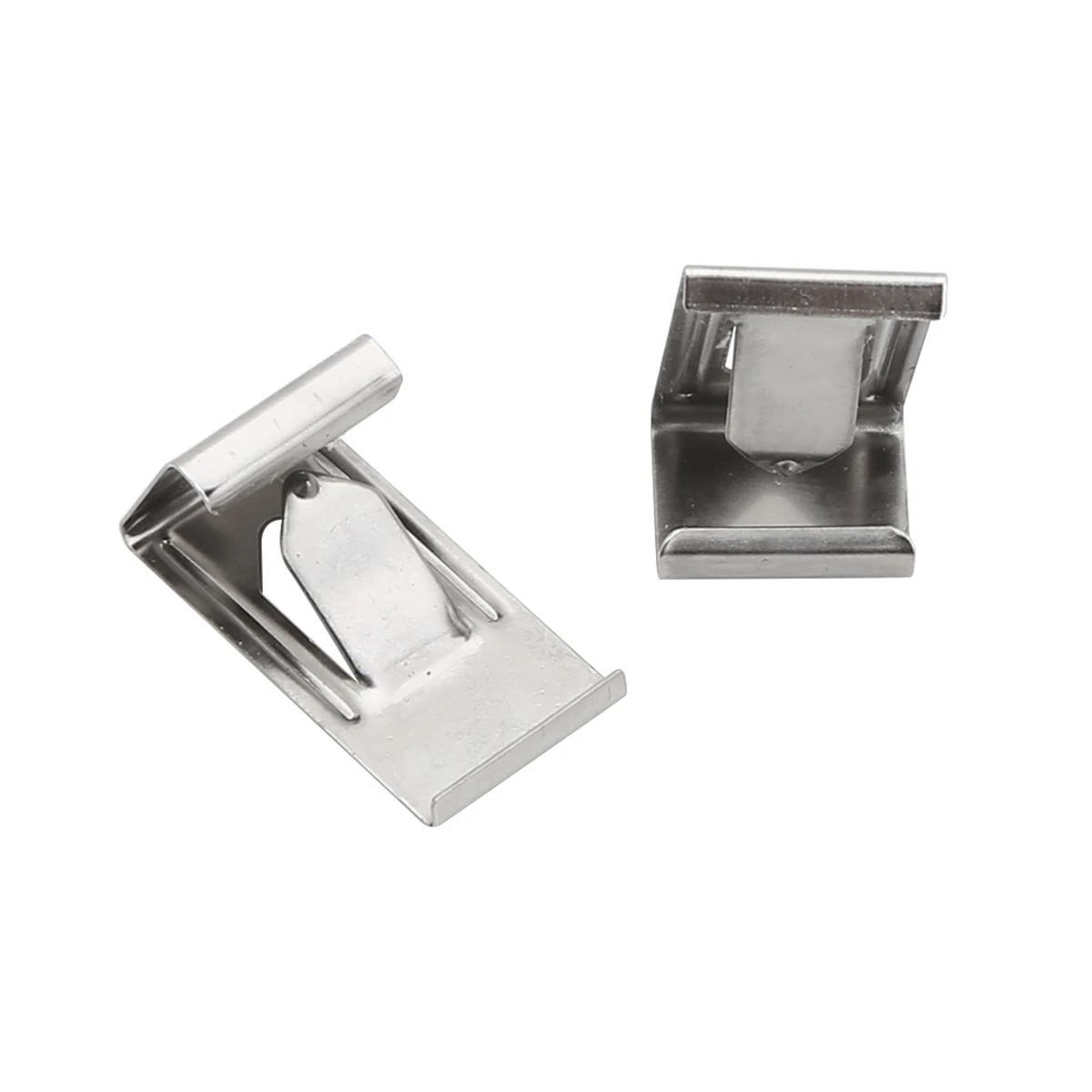 Вешалка с пружинным поворотным зажимом серебристый оттенок изображение