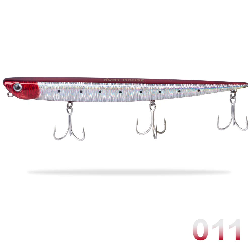 011 Hunthouse Тонущий Карандаш Приманка залив меховая Маниакальная LW507 155/ultimate seabass приманка bluefish приманки - Цвет: 011