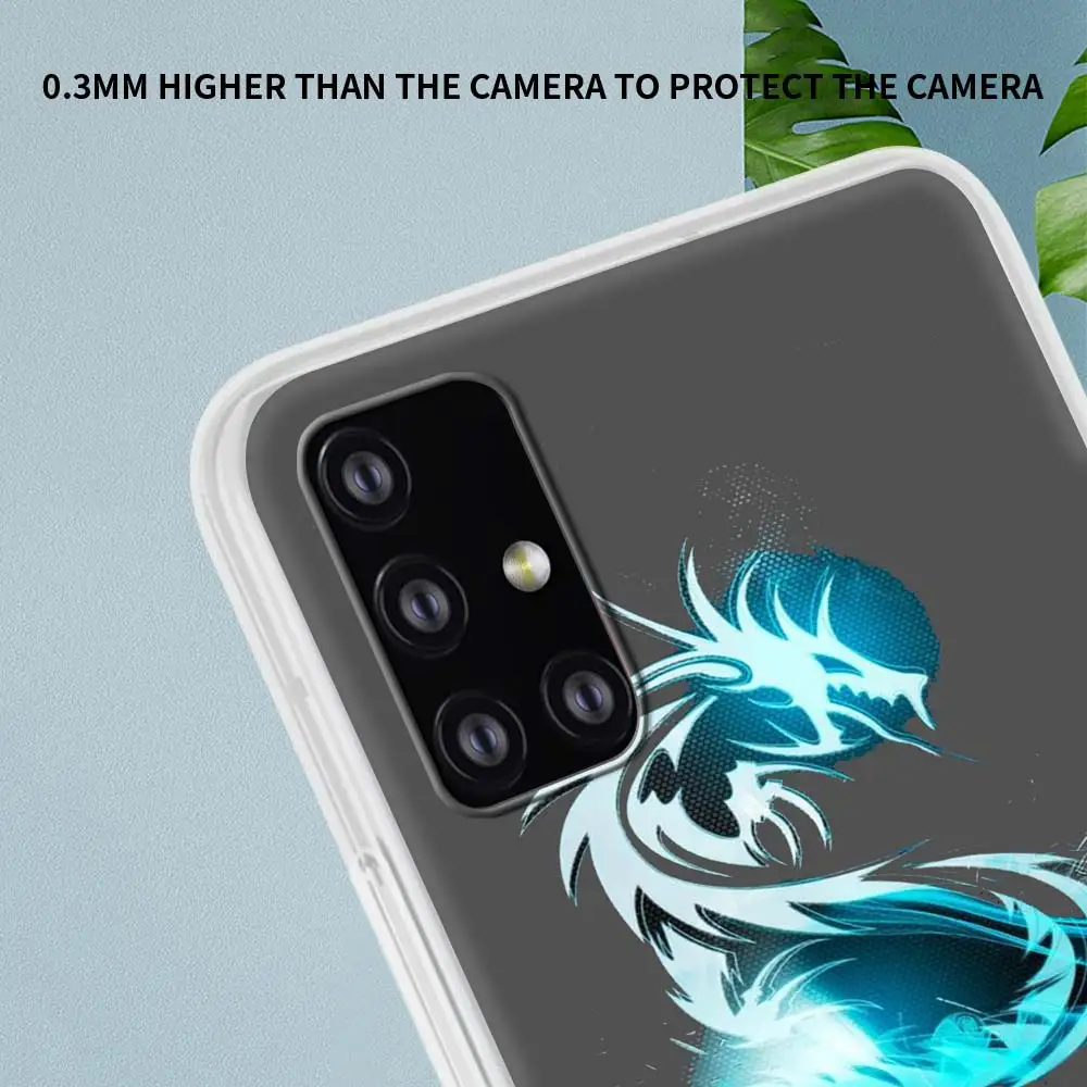

Dragon Black Cool Fashion Phone Case For Samsung Galaxy A51 A71 A50 A21s A31 A10 A20e A41 A70 A30 A11 A40 A10s Soft Matte Cover
