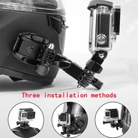 for honda dio af27 nc750x nc750s z50 x adv vtx 1800 for moto gopro accessories turntable button mount action helmet chin bracket