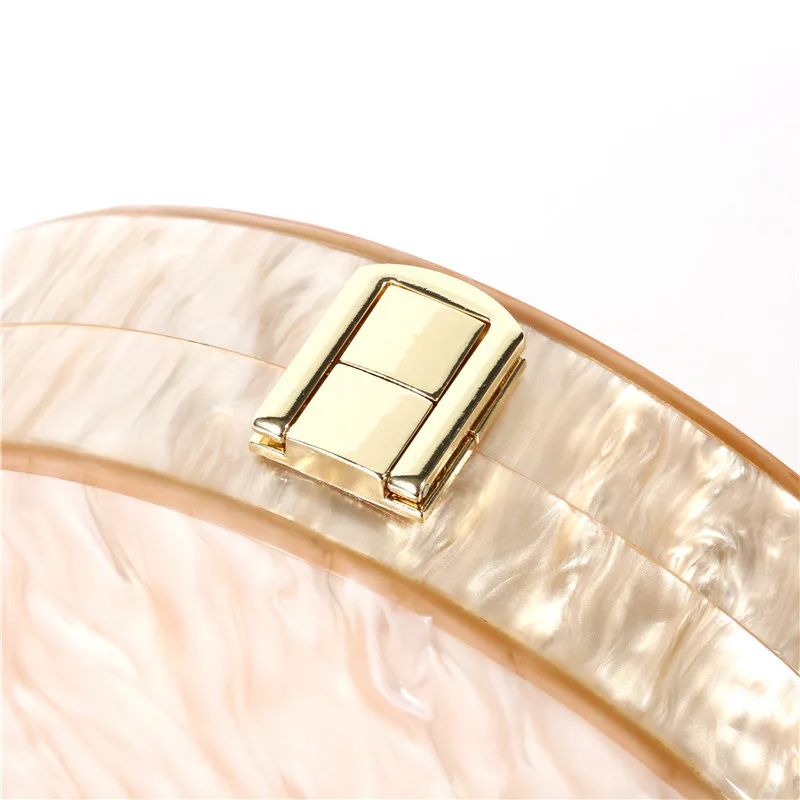 Новая уникальная полукруглая акриловая сумка женская мессенджер через плечо