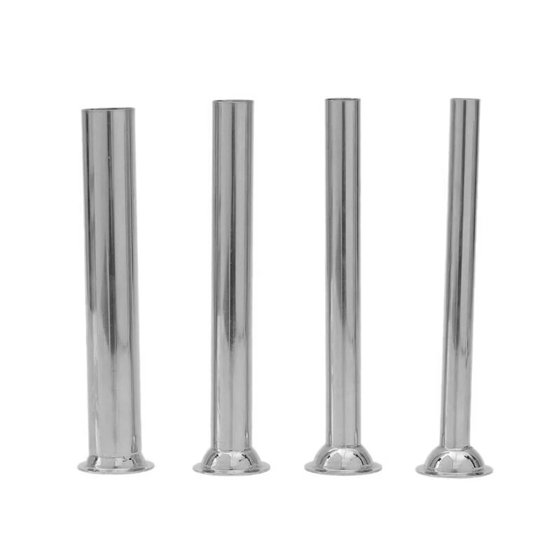 4Pcs Stainless Steel Sausage Stuffer Filling Tubes 165mm/6.5inch Silver Funnels Nozzles Parts Filler Tube For Salami Ma | Дом и сад