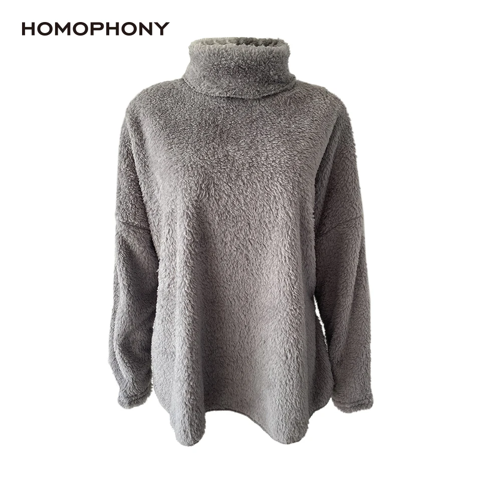 HOMOPHONY 2021 женский осенне-зимний Свободный Повседневный свитер с высоким
