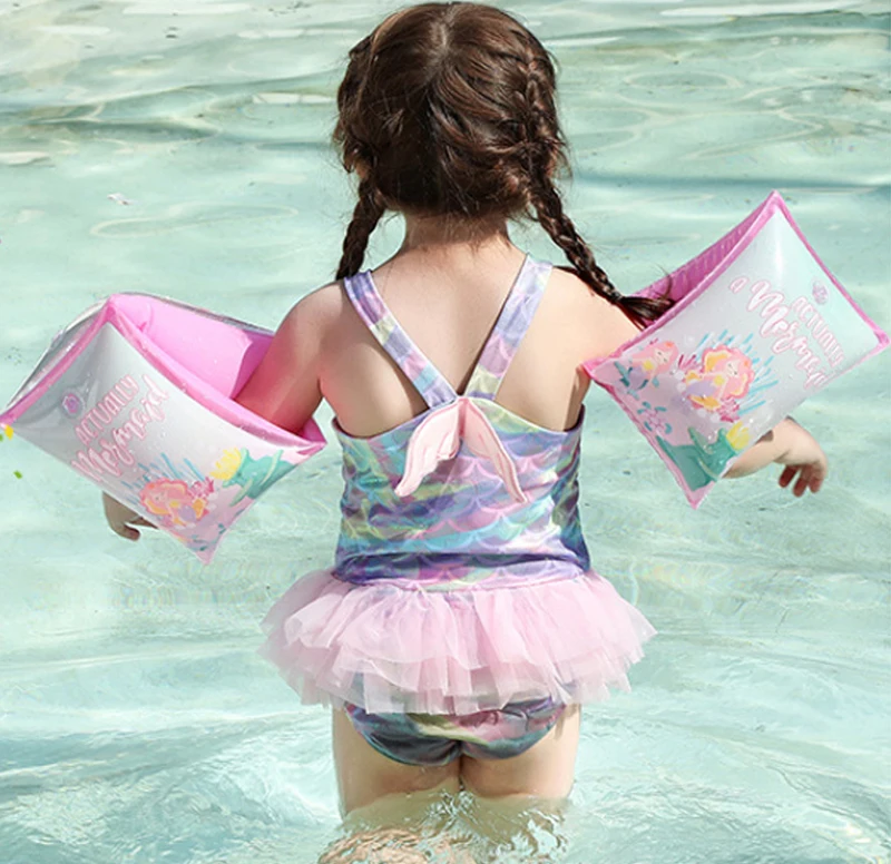 Детское Надувное плавающее кольцо безопасное тренировочное для бассейна водные