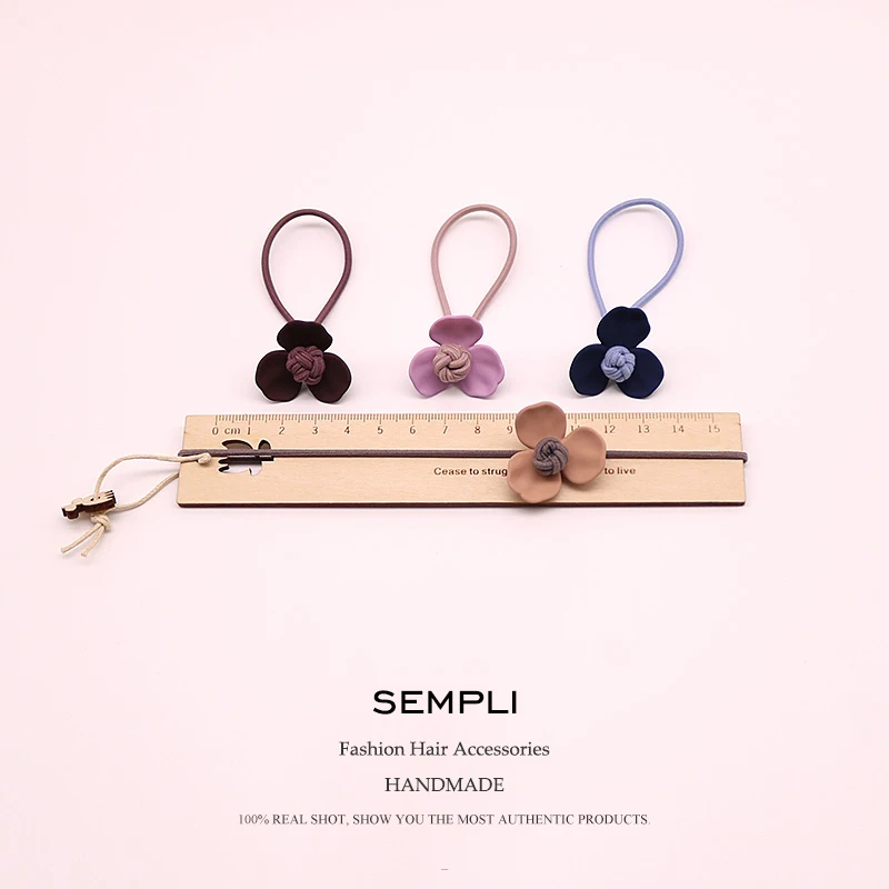 2 штуки 5 цветов высокоэластичных резинок для волос с цветочными лепестками для женщин, девочек и детей.