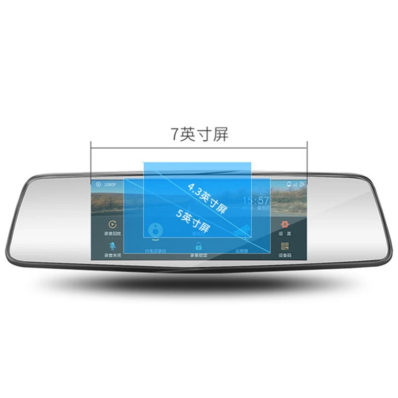 Hd 7 дюймовый сенсорный экран 32G с двойным объективом Dvr автомобильная камера