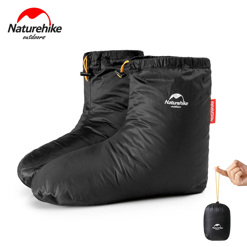 Shoes-S Naturehike перчатки на гусином пуху, носки, обувь, покрытие для нагрева кемпинга, ветрозащитные зимние теплые лыжные перчатки для рук и ног, покрытие для мужчин и женщин - Цвет: Shoes-S