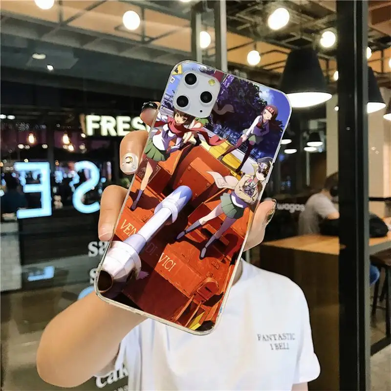 Чехол для телефона с аниме девушками и панцером iphone 12 11 Pro Max Mini XS 8 7 6 6S Plus X 5S SE 2020 XR
