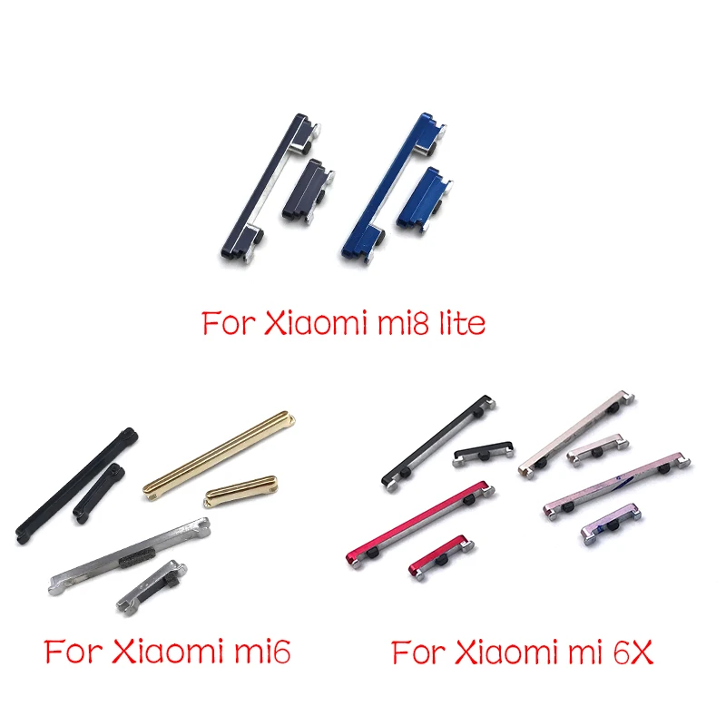 Кнопка громкости для Xiaomi Mi A2 6 6X 9 8 10T Lite кнопки включения/выключения питания набор