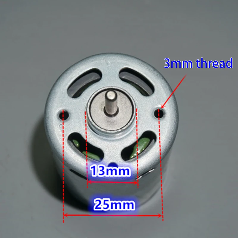 DIY Power Motor 545 High Speed 5V-12V 8700 Rpm-24000 Rpm with Copper Brush for Car Ship Models Shaft Diameter 3.17mm XD | Обустройство