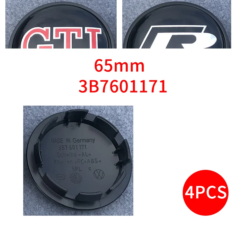 

4pcs/set 65mm Car Wheels Center Rim Cap Hub Caps Covers For VW Transformers Logo 3B7601171