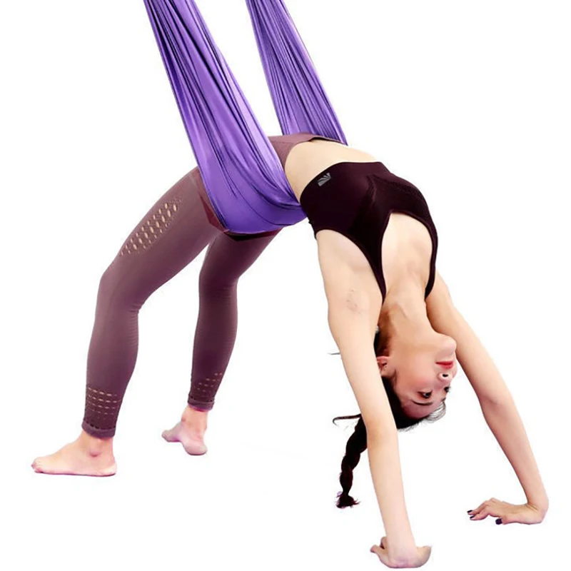 

Aerial Yoga Rope Stretch The Leg Splits Practic Elastic Stretch Bar Bends Down