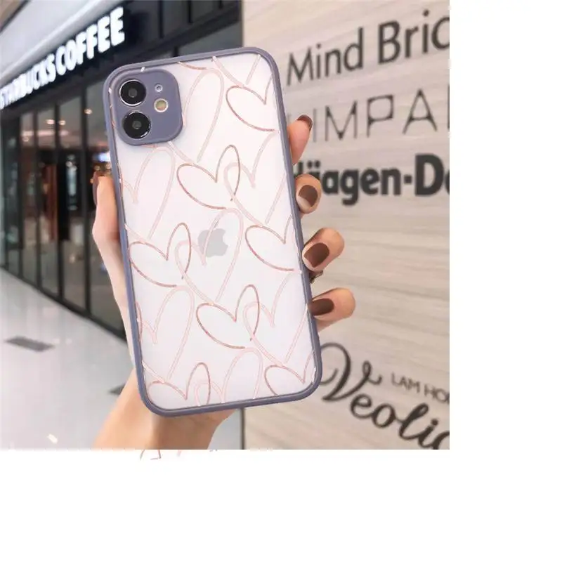 

gold Phone Case Matte For iPhone 12 Mini 11 Pro XR XS Max 7 8 Plus X Hard PC Back Cover