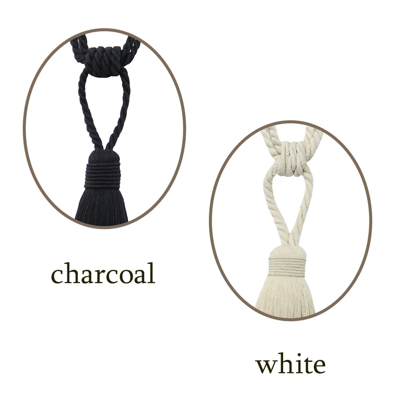 1 шт. белые аксессуары зажимы для штор ручного плетения с кисточкой | Дом и сад