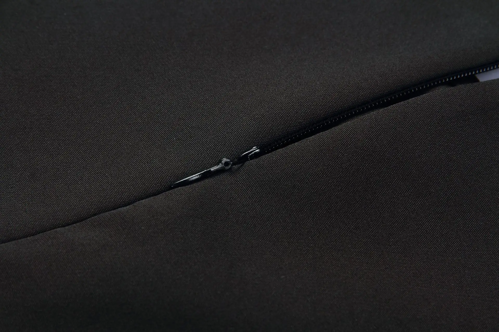 

Women Bodycon Black Dress Office Ladies with Bead Slim Modest Classy Elegant Zipper Hip Elastic Solid African Plus Size