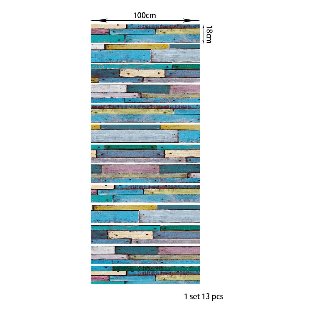 ПВХ цветные деревянные наклейки на стену лестницы украшение для дома сделай сам